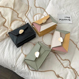 PU Leather Crossbody Bag Chain Handbags Metal Handle Totes