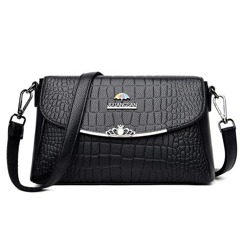 Women's Leather Crossbody Bag with STRAP