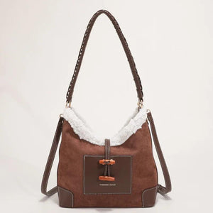 Lamb Wool Bag Women's Autumn And Winter Retro Shoulder Bag High Large Capacity