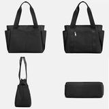 Casual Large Nylon Cloth Tote Shoulder Bag Women Zipper Handbag