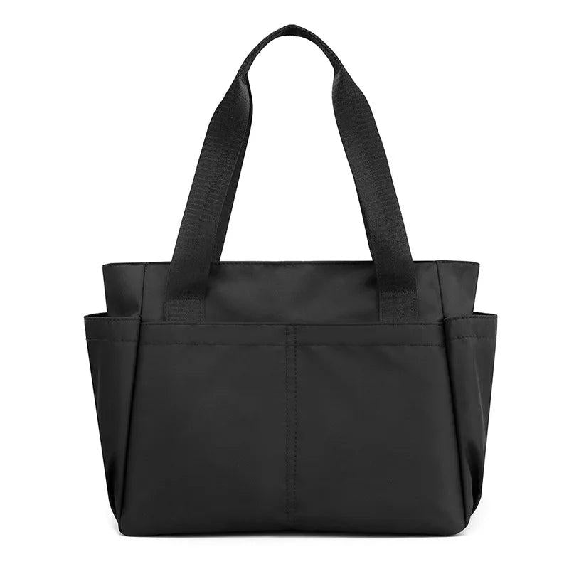 Casual Large Nylon Cloth Tote Shoulder Bag Women Zipper Handbag
