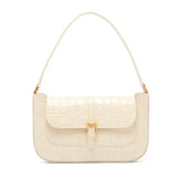 Vintage European Crocodile Pattern Shoulder Handbag