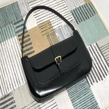 Vintage European Crocodile Pattern Shoulder Handbag