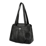 Women's Soft Leather Shoulder Bag Casual Tote Bag Large Capacity