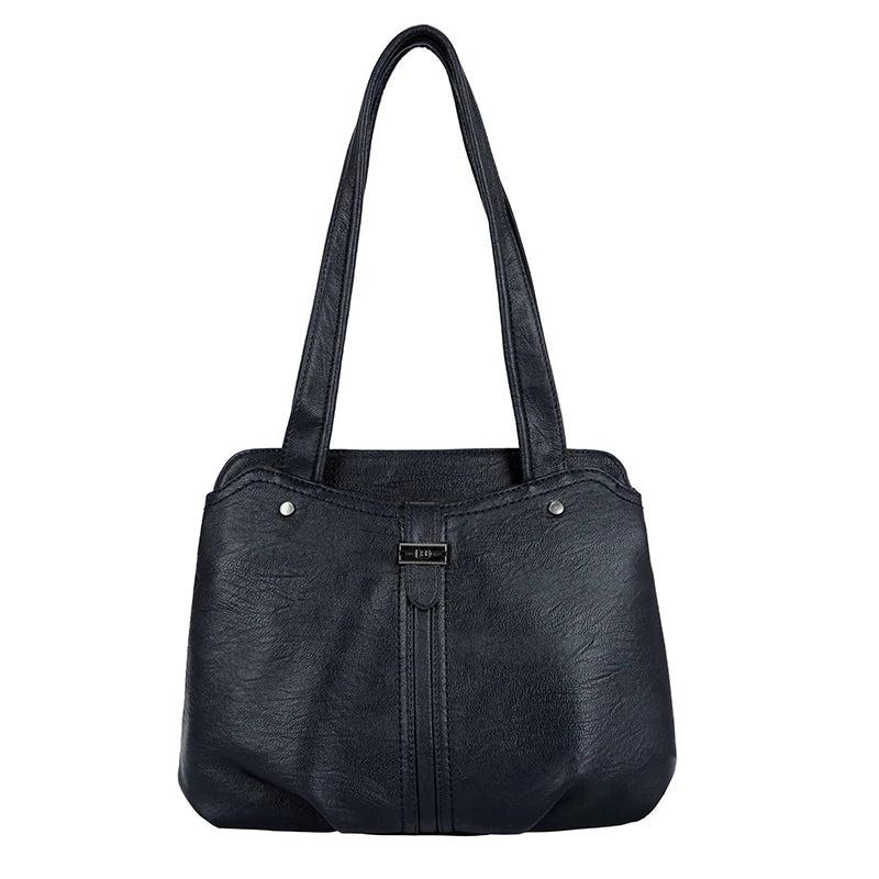Women's Soft Leather Shoulder Bag Casual Tote Bag Large Capacity