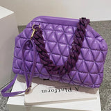 Thick Chain Bag Women Spring Purse And Handbags Small PU Leather Shoulder Bags C