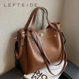 Women's Leather Shoulder Side Bag Crossbody Purse