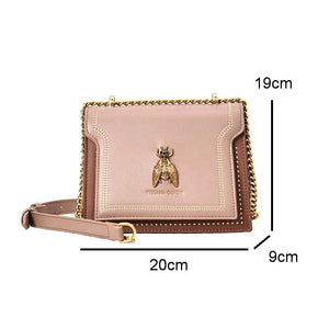 Women's Flap Shoulder Bag Chain Messenger PU Leather Tote Cartoon Crossbody