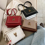Women's Flap Shoulder Bag Chain Messenger PU Leather Tote Cartoon Crossbody