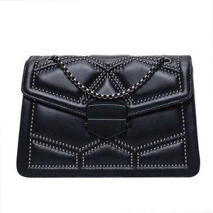 Rivet Chain Crossbody Bag for Women