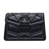 Rivet Chain Crossbody Bag for Women