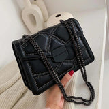 Rivet Chain Crossbody Bag for Women