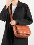 Padded Pillow Shoulder Bag Quilted Crossbody Messenger Bag