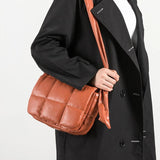 Padded Pillow Shoulder Bag Quilted Crossbody Messenger Bag