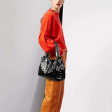 Jiessie&Angela Sequins Shoulder Bag Women Handbag Large Capacity