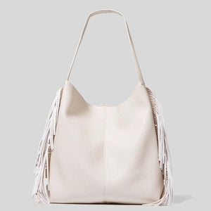 Tassels Shoulder Bag Large Capacity Bucket Handbags PU Leather Totes