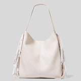 Tassels Shoulder Bag Large Capacity Bucket Handbags PU Leather Totes