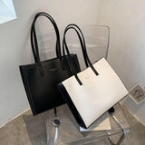 Women's Large Capacity Leather Top-Handle Handbag