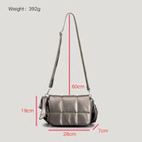 Winter Down Padded Shoulder Crossbody Bag for Women