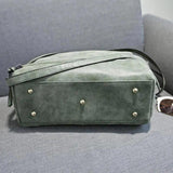 Winter-Style Large Women's Frosted Handbag Vintage Messenger Bag