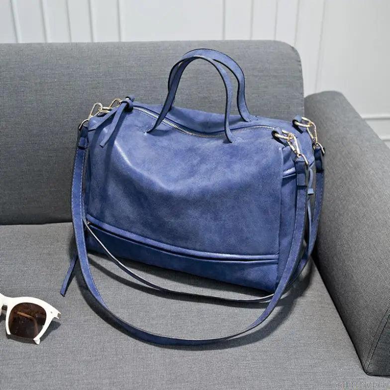 Winter-Style Large Women's Frosted Handbag Vintage Messenger Bag
