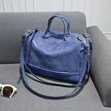 Winter-Style Large Women's Frosted Handbag Vintage Messenger Bag