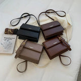 Double Layer Flap Crossbody Shoulder Handbag Small