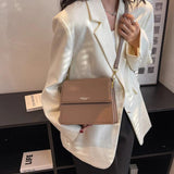 Double Layer Flap Crossbody Shoulder Handbag Small
