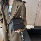 Double Layer Flap Crossbody Shoulder Handbag Small