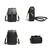 Small Leather Shoulder Bag Women Crossbody Tote Phone Sac