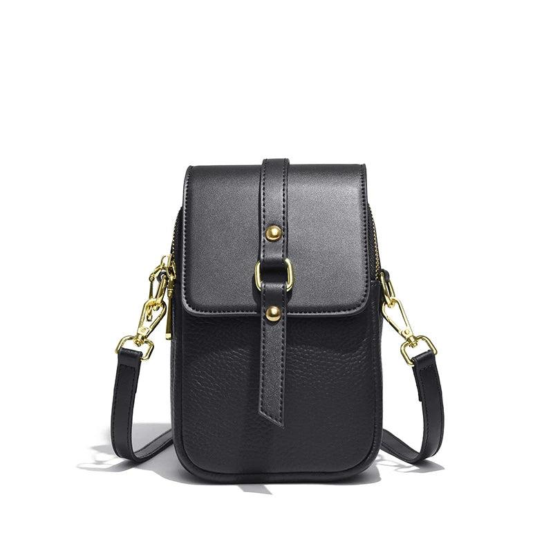 Small Leather Shoulder Bag Women Crossbody Tote Phone Sac