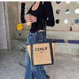 Straw Women Shoulder Bags Big Capacity Handbags Casual Commuter
