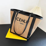 Straw Women Shoulder Bags Big Capacity Handbags Casual Commuter