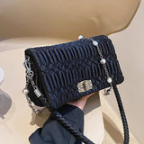 Women PU Leather Flap Crossbody Bags Green Pink Shoulder Evening Clutch