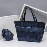 Geometric Quilted Shoulder Bags Set