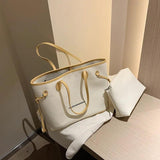 Casual Large-Capacity Canvas Tote Shoulder Handbag