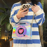Stylish Women Telephone Shaped Crossbody PU Leather Shoulder Bag