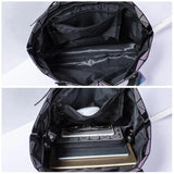 Luminous Geometric Shoulder Bag Quilted Handbag Hologram bolsa feminina