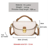Beige Soft Leather Handbag Girl Lady Shoulder Messenger Bag