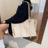 Soft Big Tote Bags For Women Large Capacity A4 Work Female Braiding Shoulder Bag
