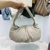 Women's Nylon Padded Down Cotton Tote Winter Shoulder Bag Large Handbags