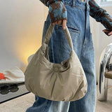 Women's Nylon Padded Down Cotton Tote Winter Shoulder Bag Large Handbags