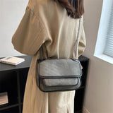 LEFTSIDE Denim Shoulder Side Bag Women