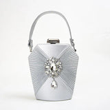 Women's Diamond Evening Party Clutch Purse Shoulder Bag