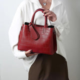 Crocodile Pattern Crossbody Bags for Women, Shoulder Handbags, Totes