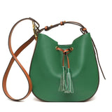 Leather Women Handbag Totes High Shoulder Bag Female Crossbody Bag Tassel