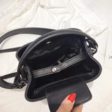 Women bucket bag Diamond Messenger Bags PU leather Shoulder Bags
