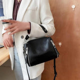 Women Messenger Bags Bucket Bag Leather Crossbody