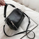 Women Messenger Bags Bucket Bag Leather Crossbody