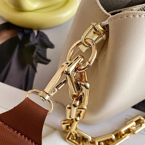 Leather Crossbody Bags Women Chain Handbags Purses